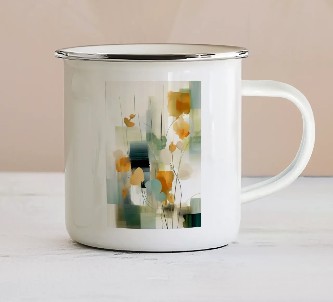 Arte da parete di Imagine tazza in smalto da Imagine