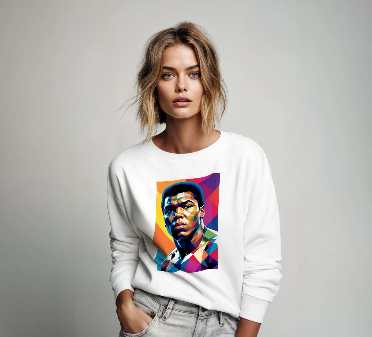 Muhammad Ali wpap neon felpa da BONANZA