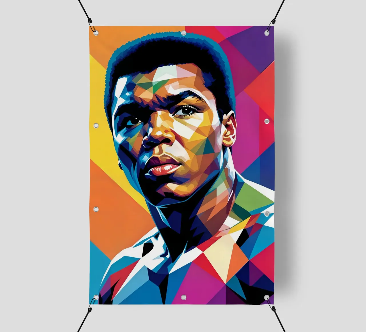 Muhammad Ali wpap neon telo in pvc da BONANZA