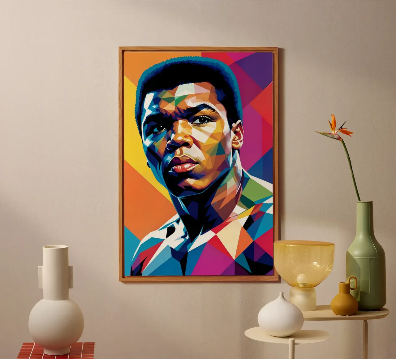 Muhammad Ali wpap neon alluminio dibond da BONANZA