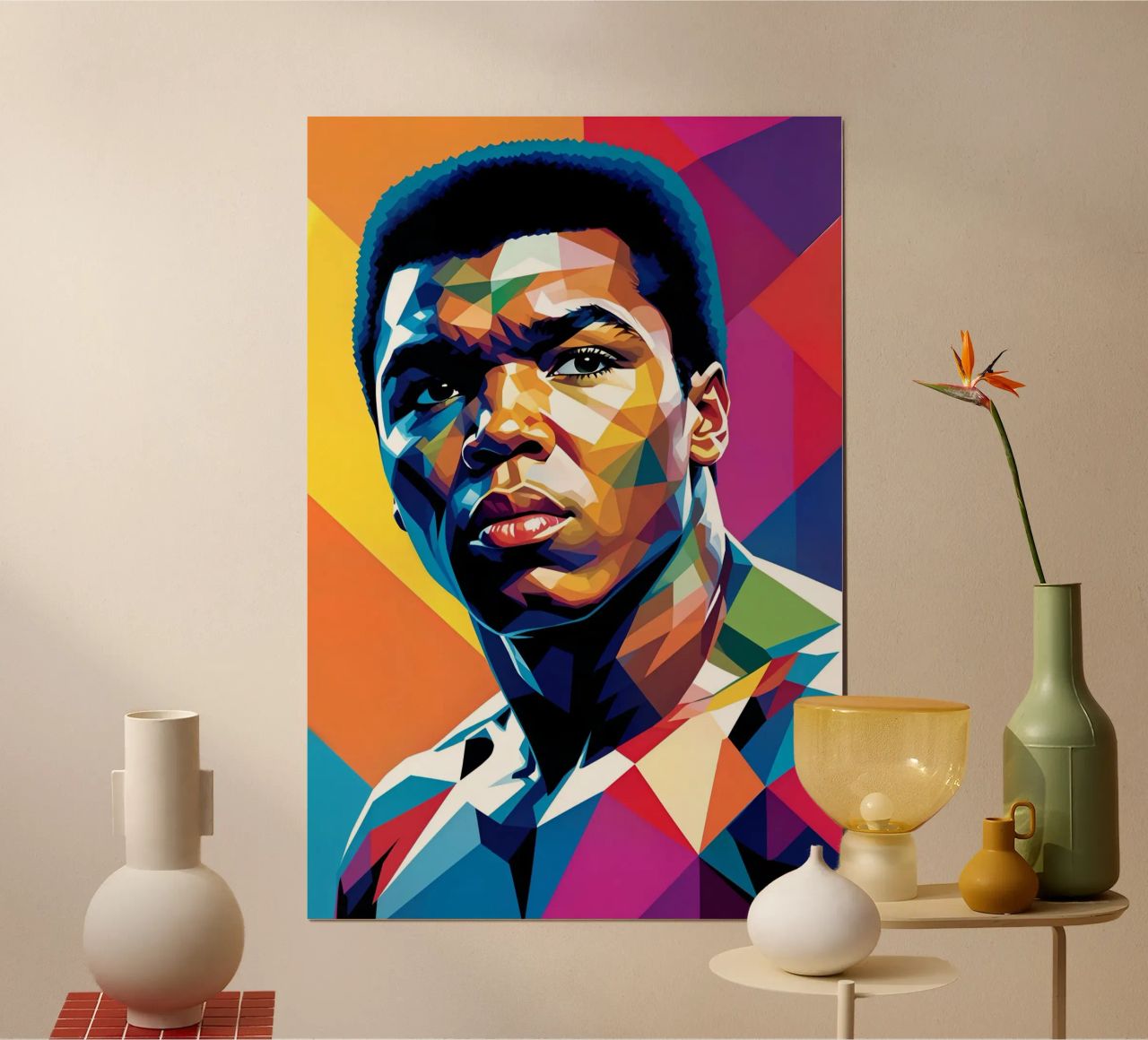 Muhammad Ali wpap neon Poster von BONANZA