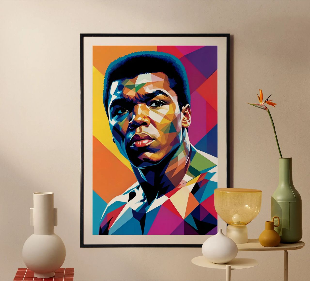 Muhammad Ali wpap neon Poster von BONANZA