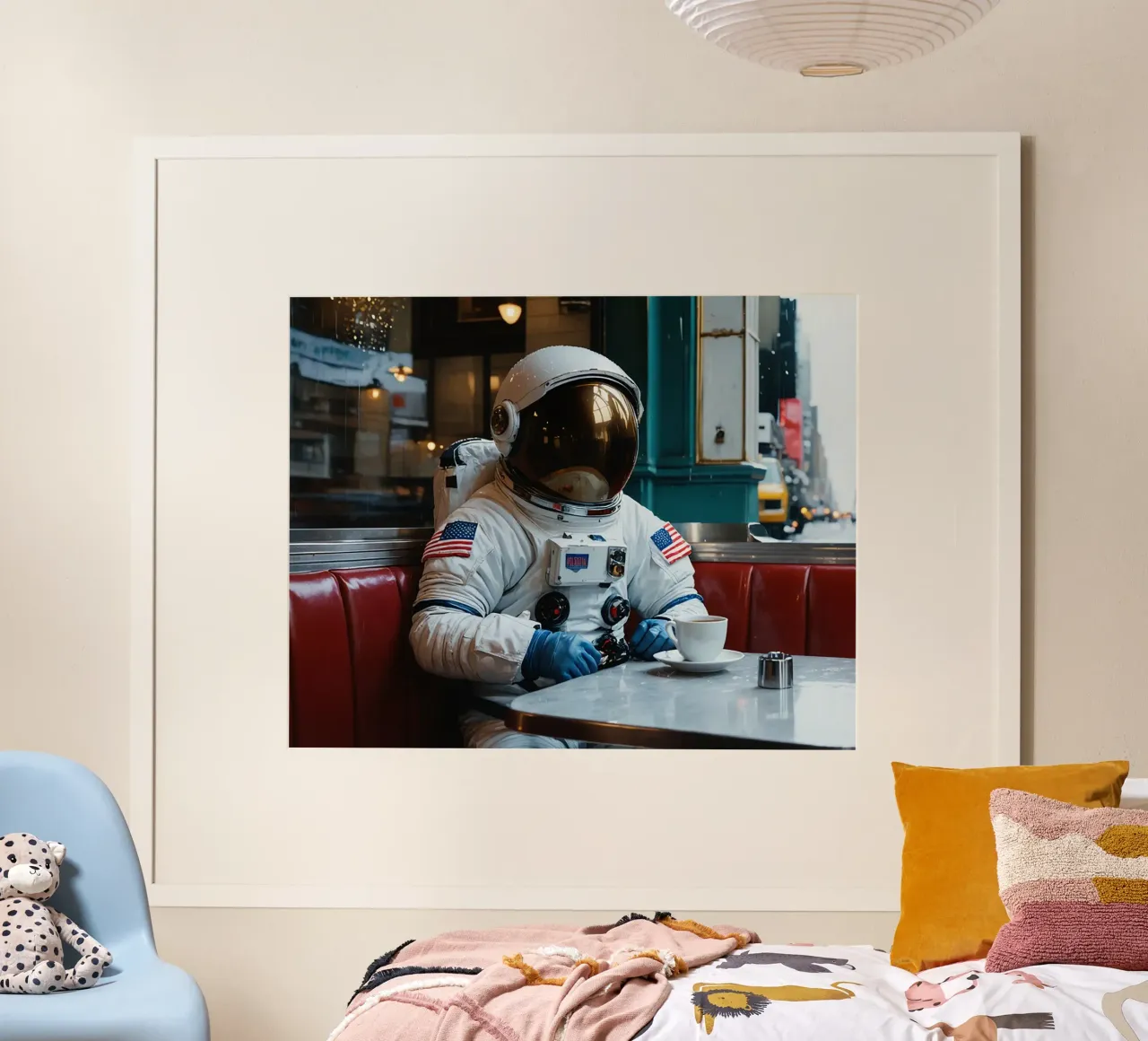 Astronaut Dinner carta hahnemühle da Flo Klein