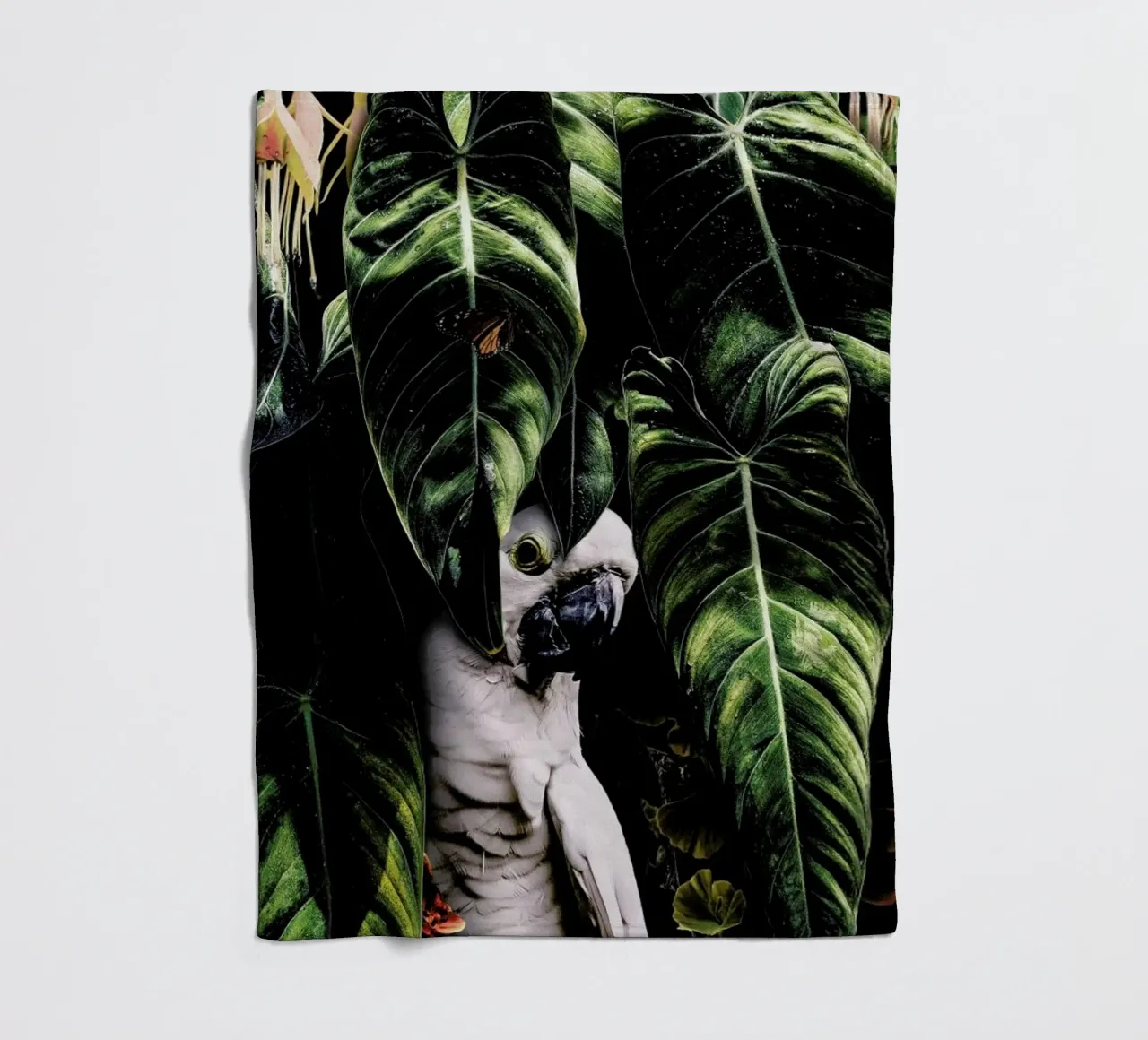 Jungle Scene coperta in pile da Wouter Rikken