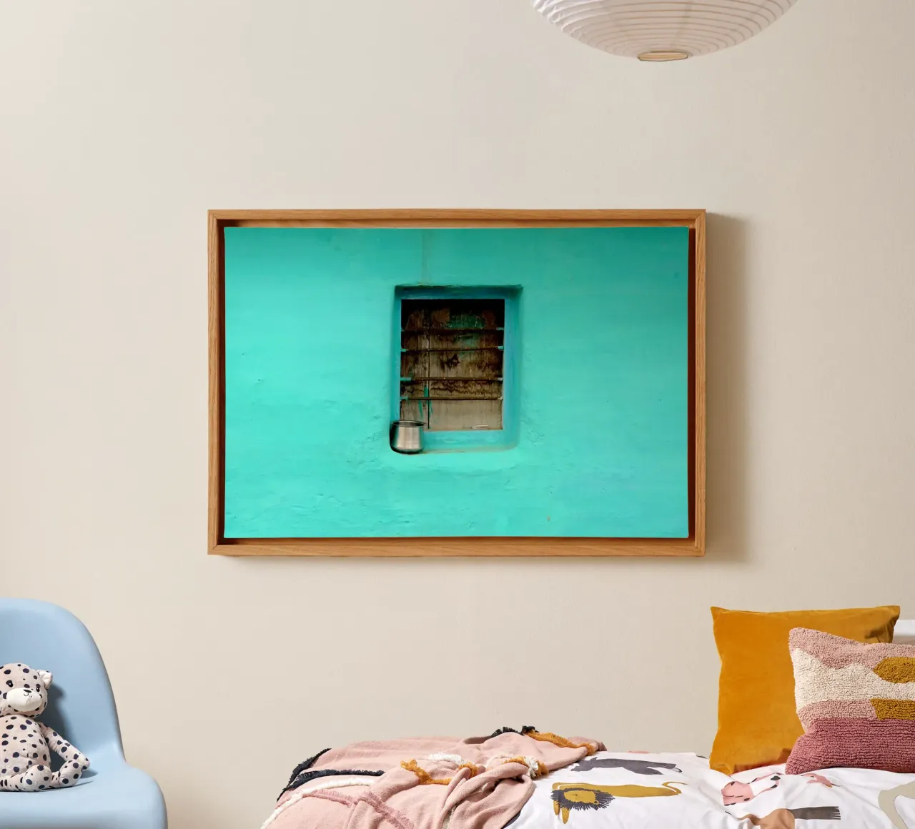 Caramelle Pop Wall tela con Cornice a cassetta da PhotoVibe Decor