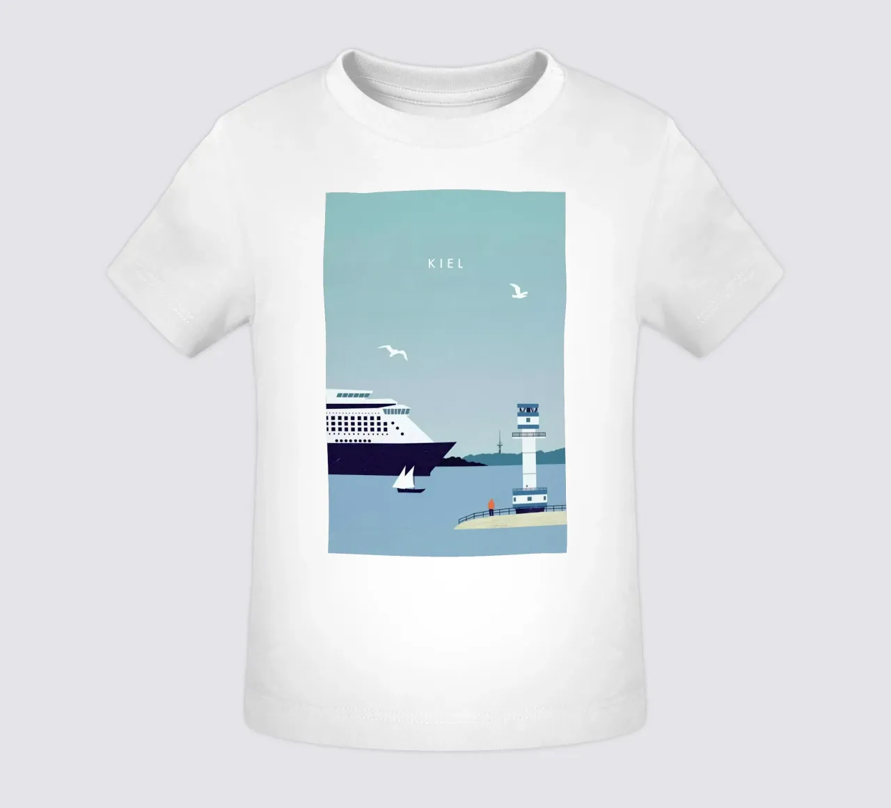 Kiel baby t-shirt by Katinka Reinke