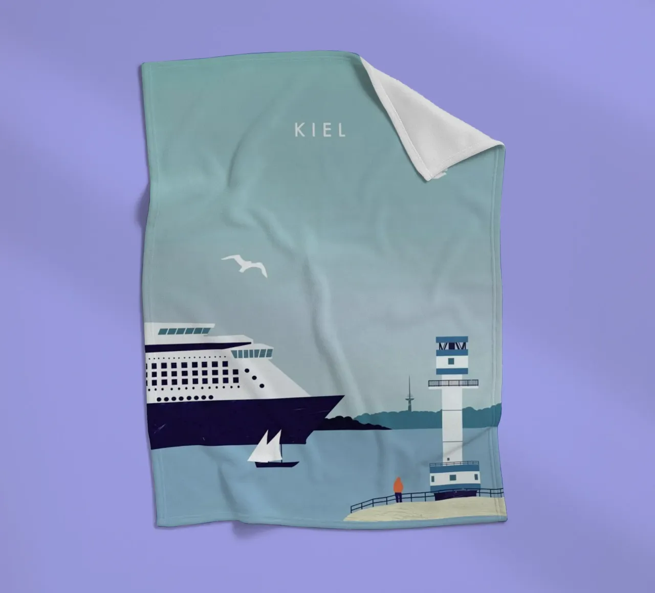 Kiel fleece blanket by Katinka Reinke