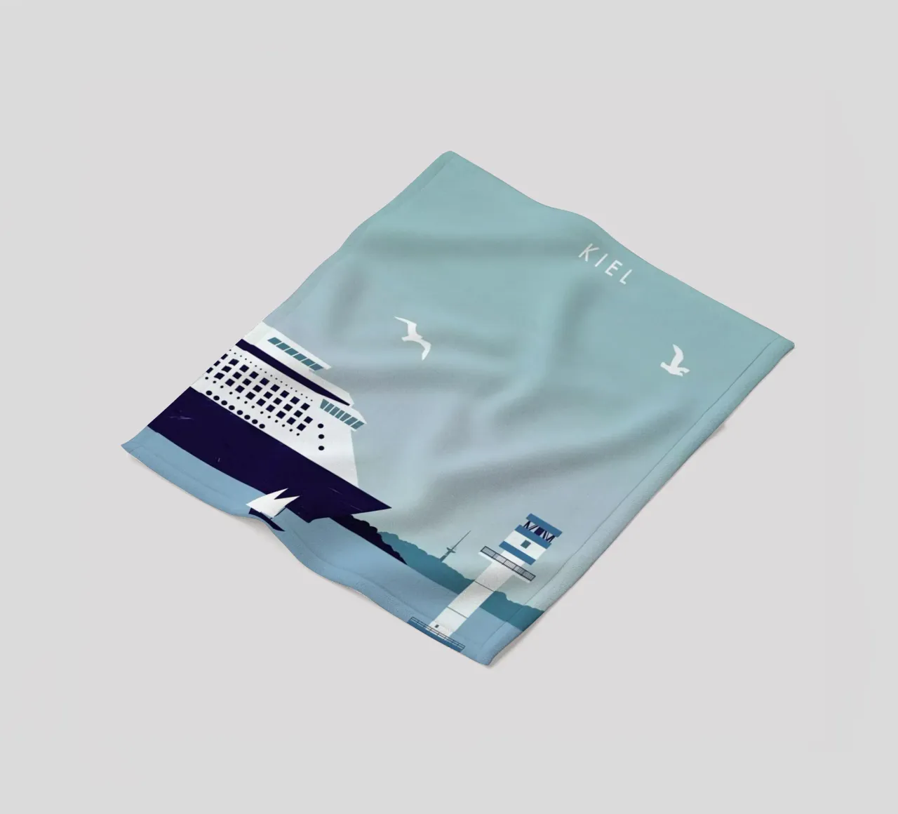 Kiel fleece blanket by Katinka Reinke