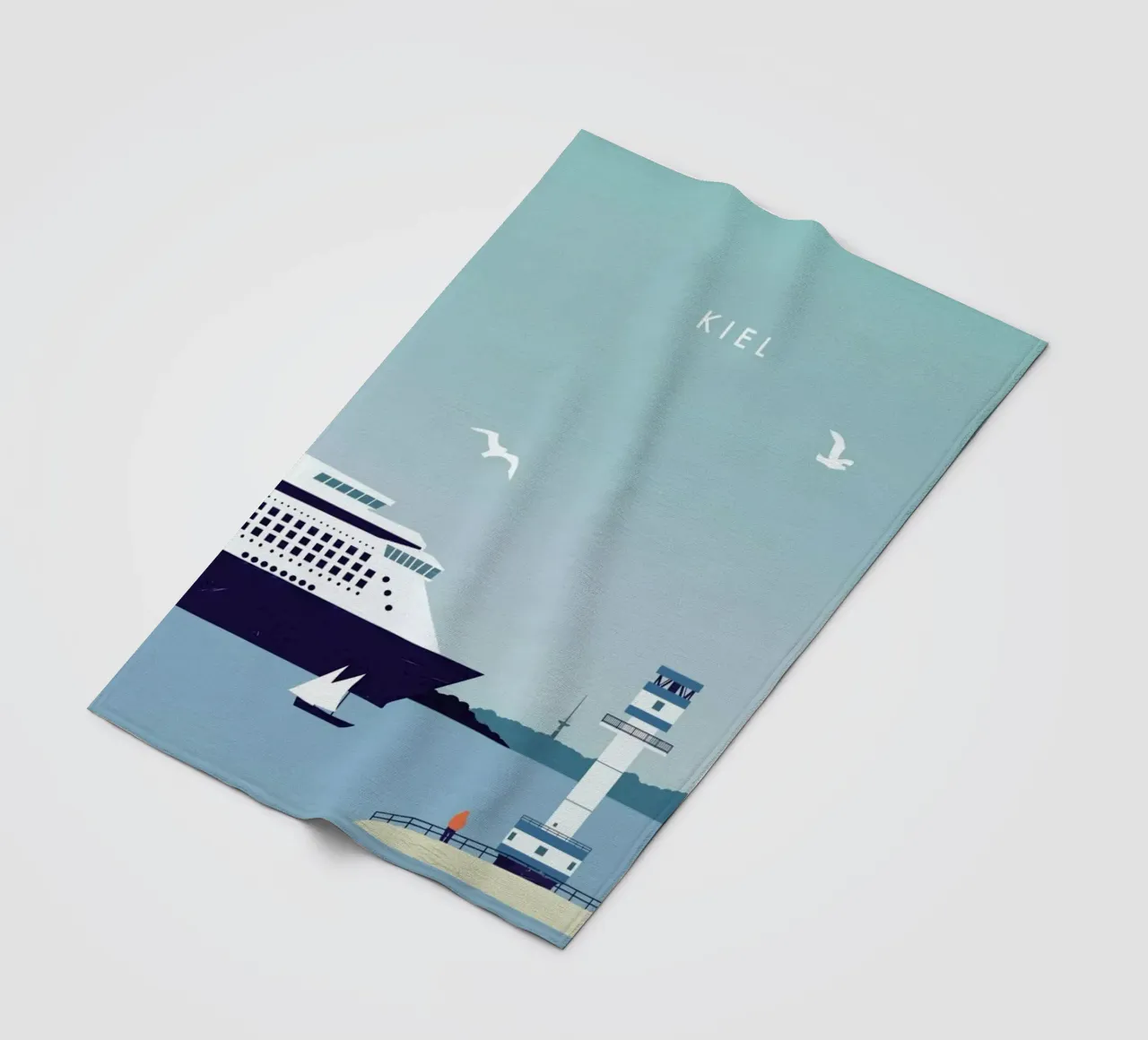 Kiel fleece blanket by Katinka Reinke