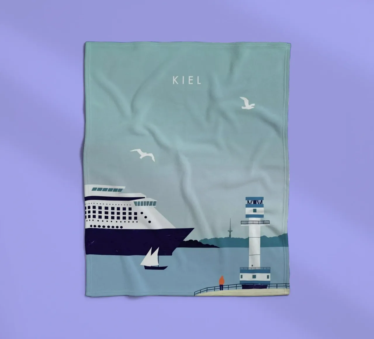 Kiel fleece blanket by Katinka Reinke