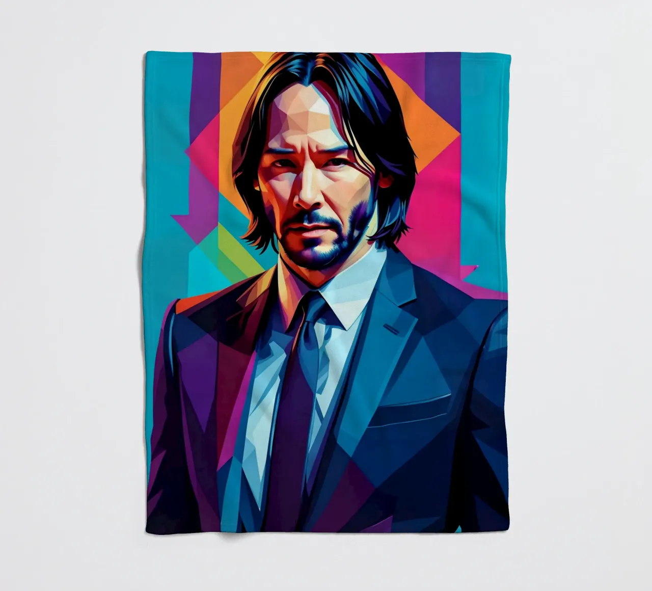 John Wick pop art coperta in pile da BONANZA