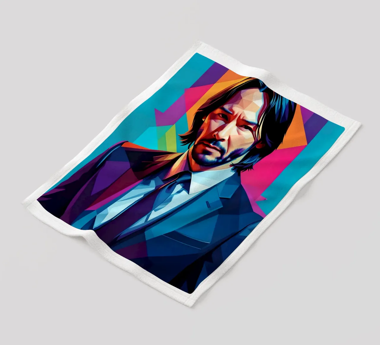 John Wick pop art coperta in pile da BONANZA