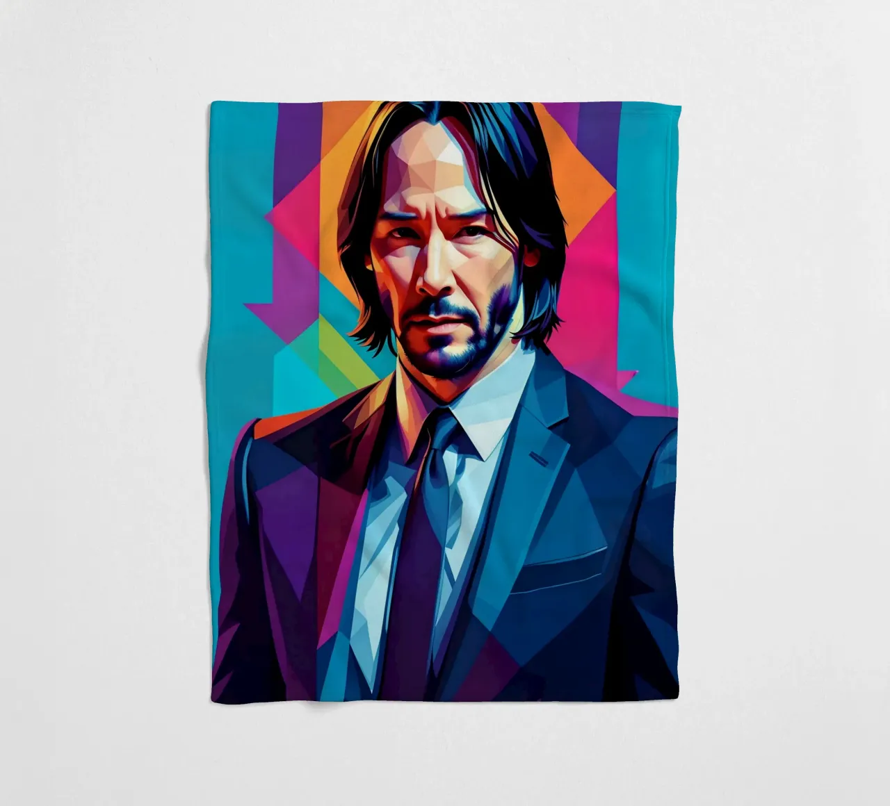 John Wick pop art coperta in pile da BONANZA