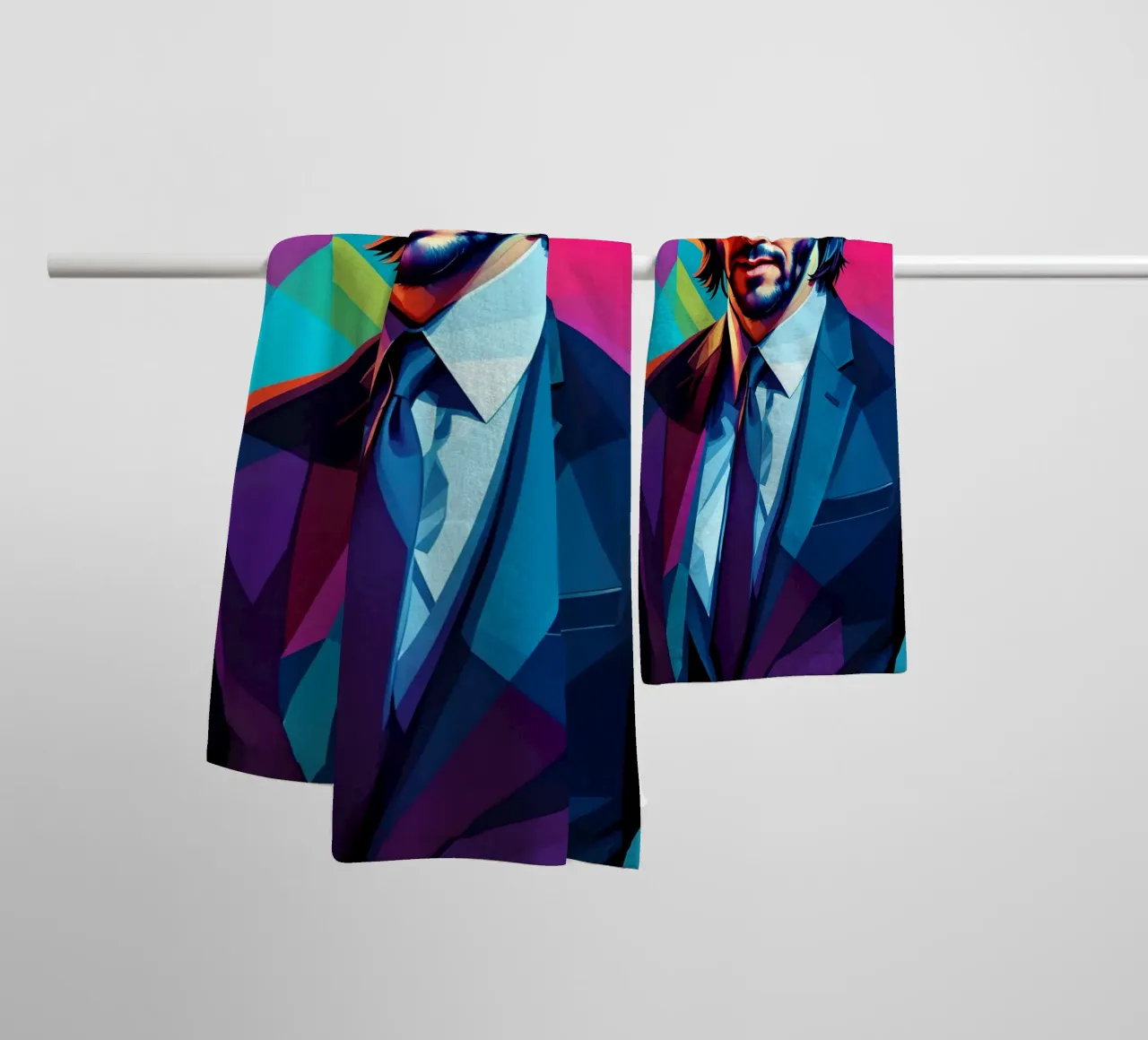 John Wick pop art asciugamano da bagno da BONANZA