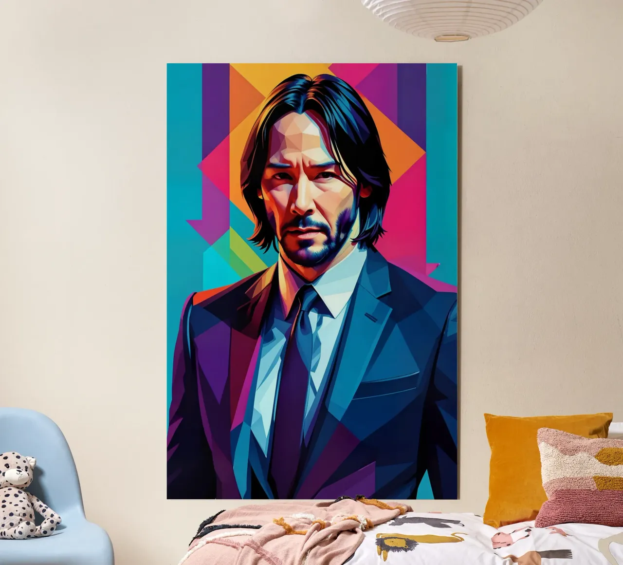 John Wick pop art alluminio dibond da BONANZA