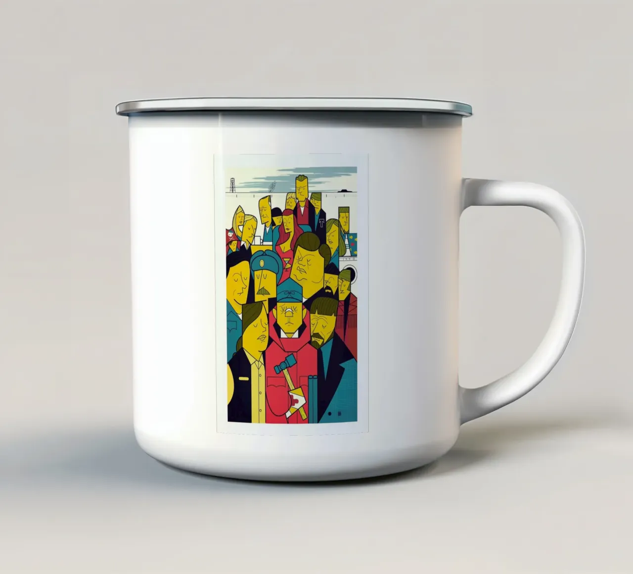 This is a true story tazza in smalto da Ale Giorgini