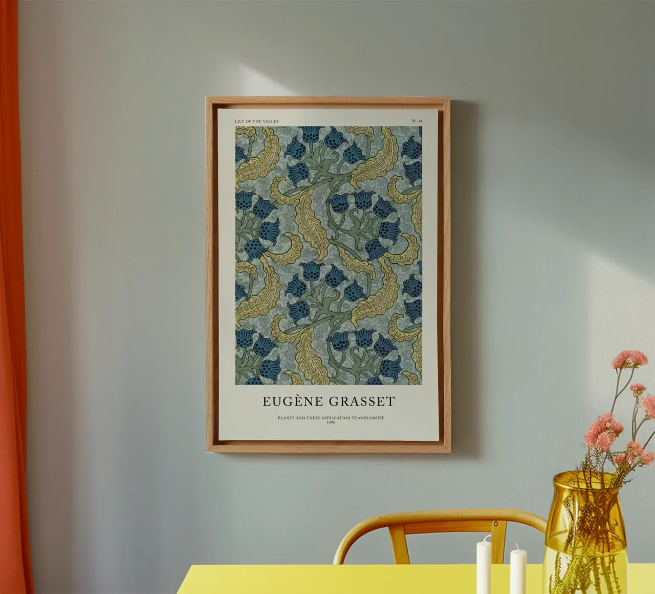 Grasset - Lily of the Valley 38 tela con Cornice a cassetta da Vintage by JUNIQE