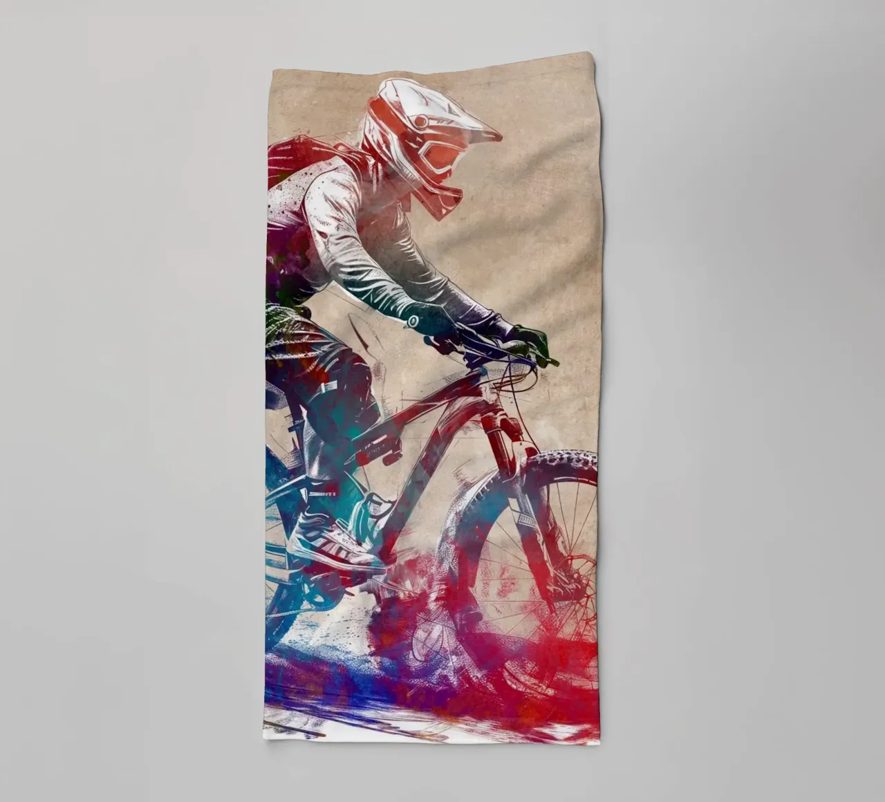 BMX biker sport art towel by SPORT