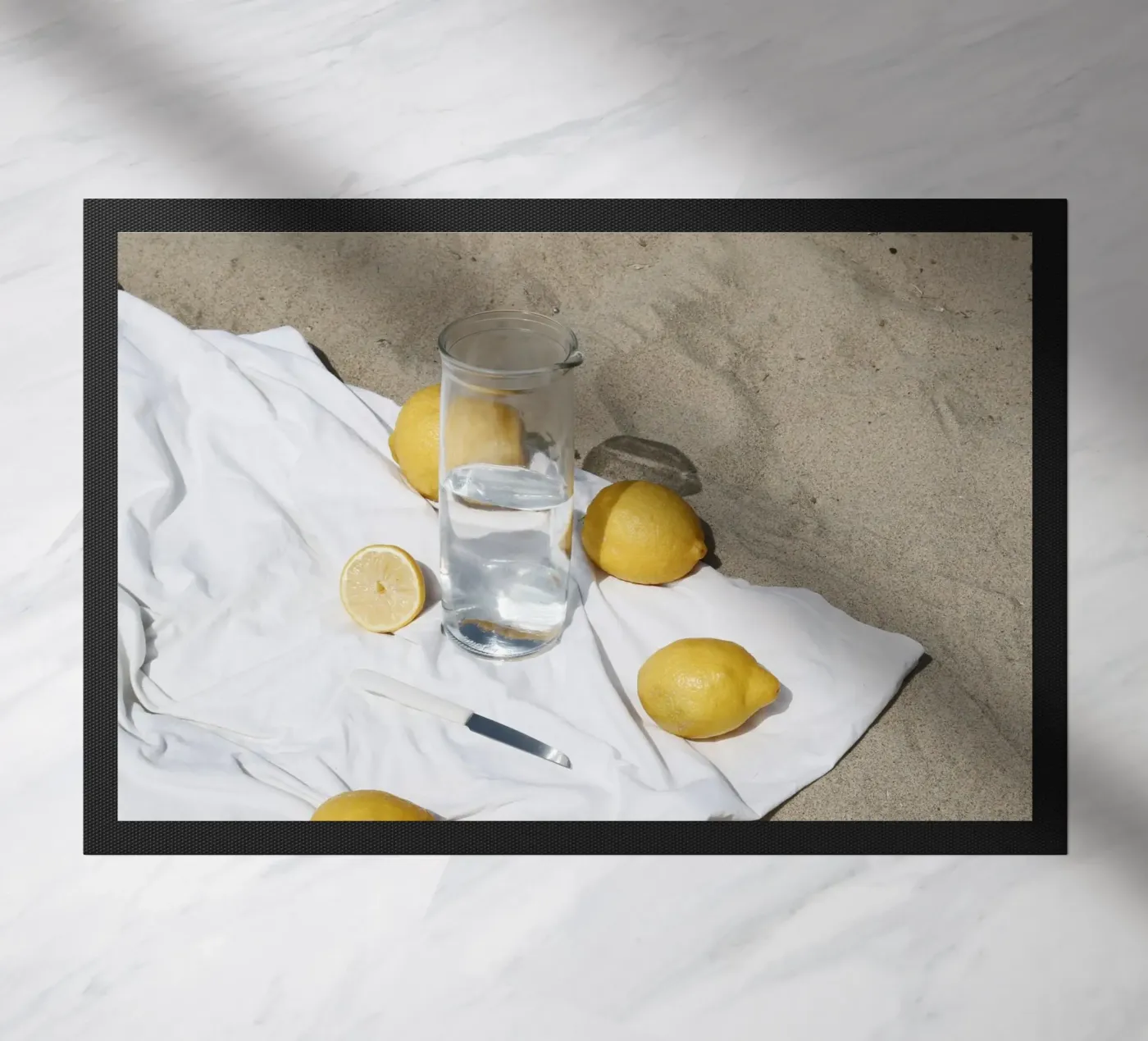 Beachside Quench doormat by George Griefy