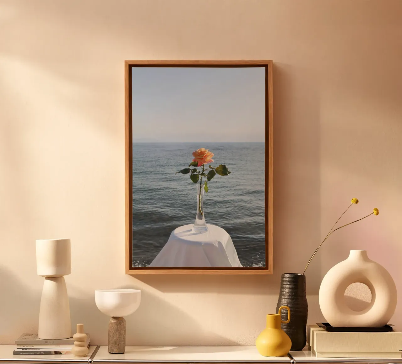 Rose Dreams tela con Cornice a cassetta da George Griefy