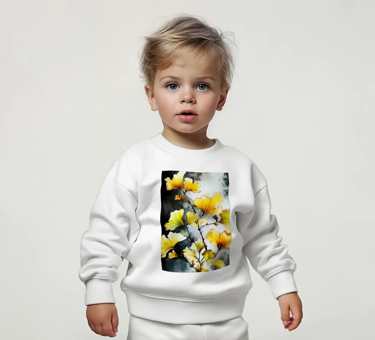 Ginkgo Biloba foglie felpa neonato da Lionmixart