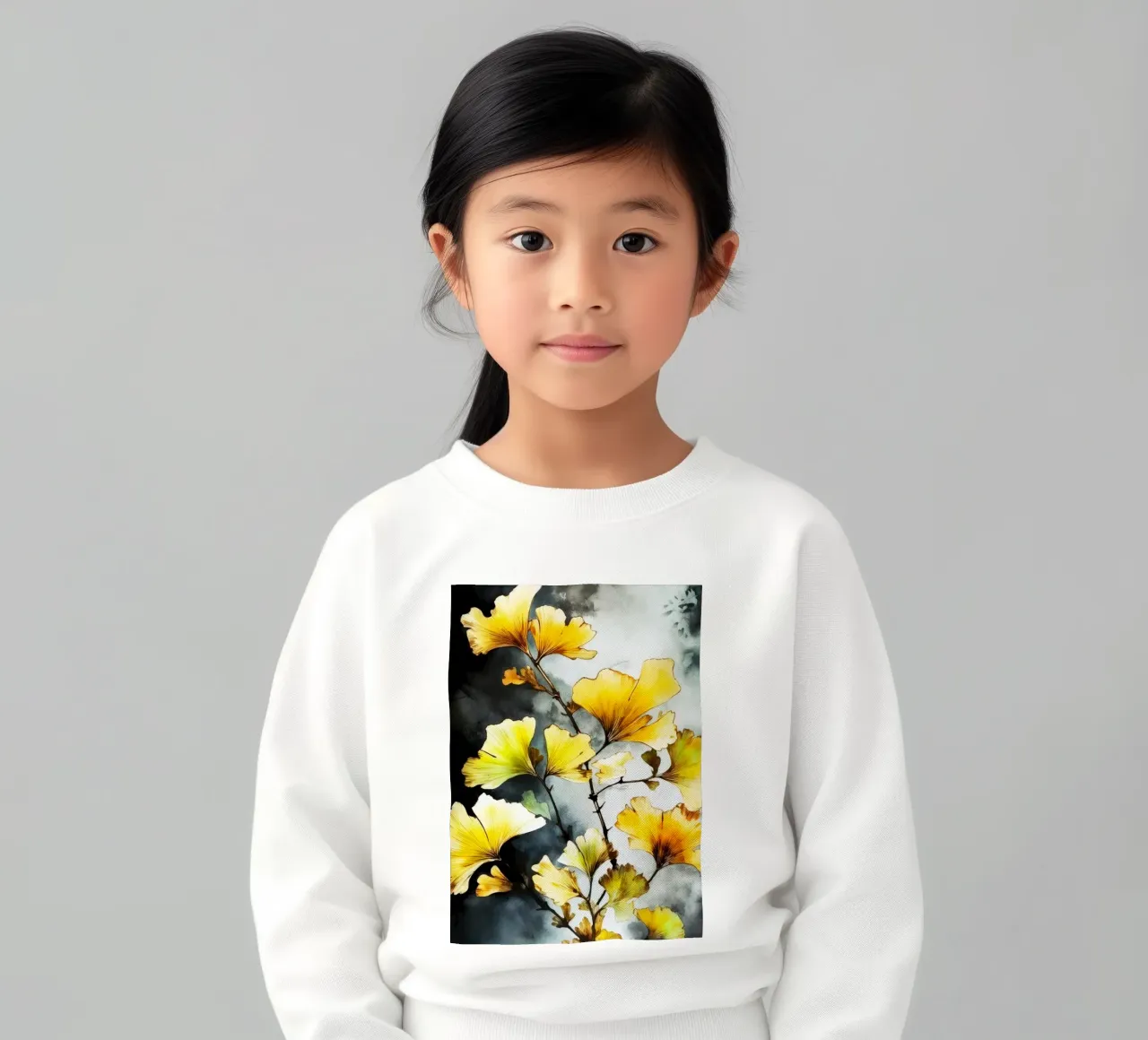Ginkgo Biloba foglie felpa bambino da Lionmixart