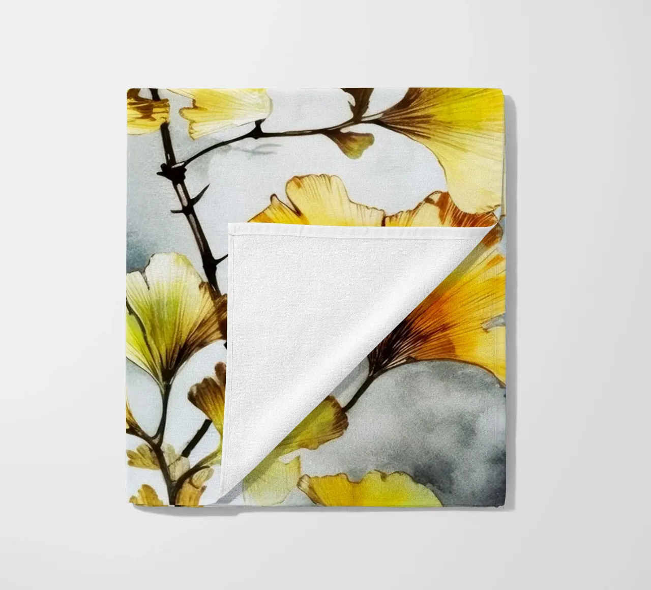 Ginkgo Biloba foglie telo mare da Lionmixart
