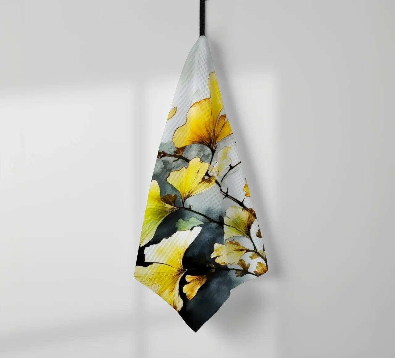 Ginkgo Biloba foglie canovaccio da cucina da Lionmixart