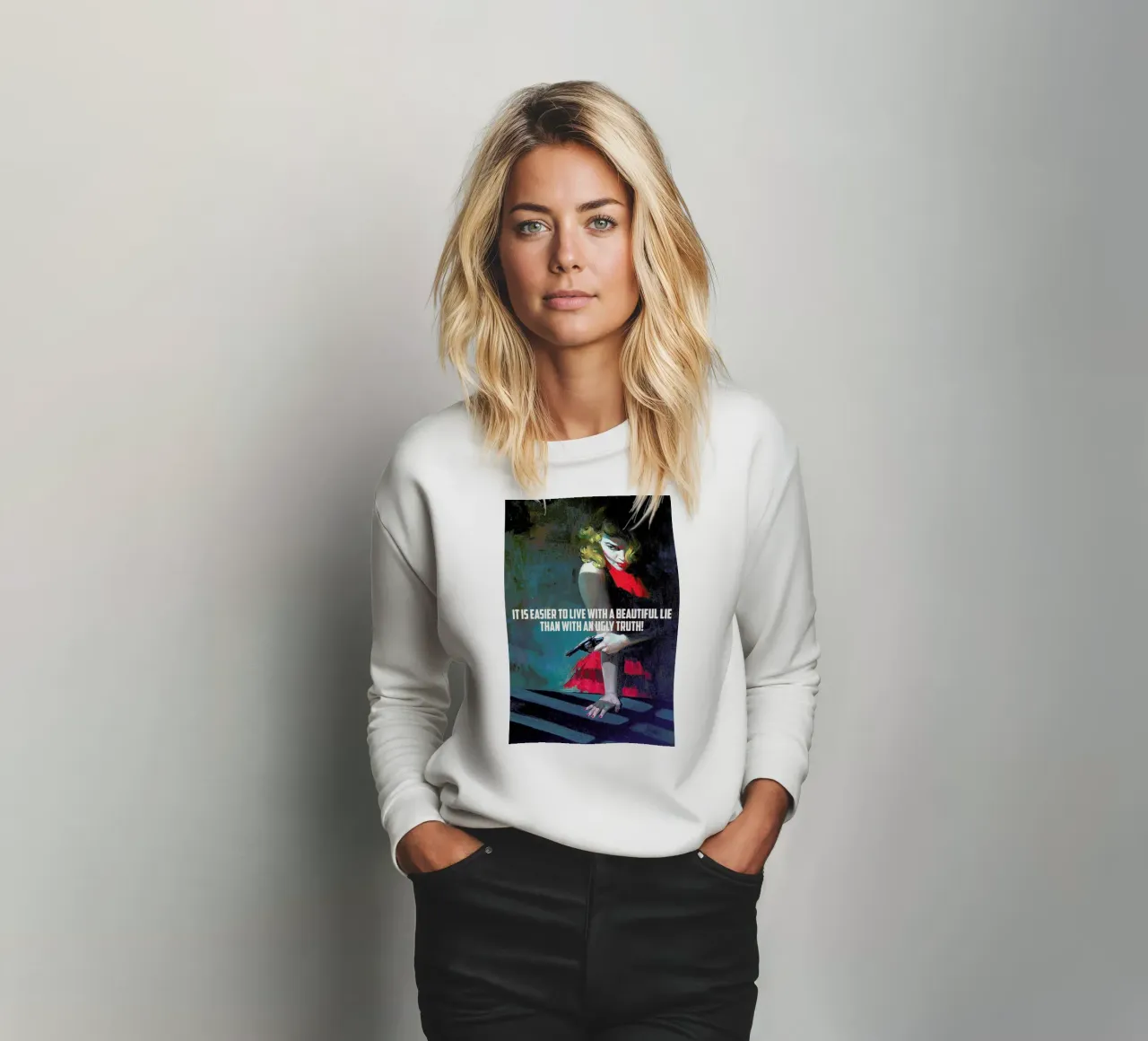 It Is Easier To Live With felpa da Gallery Print and Art Limited