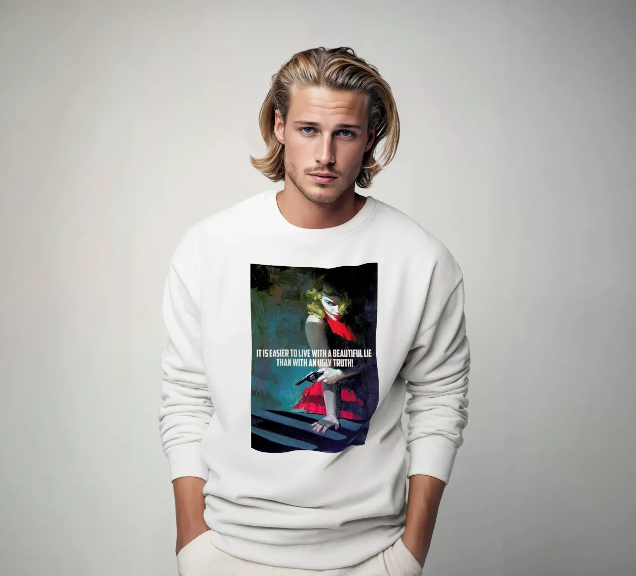 It Is Easier To Live With felpa da Gallery Print and Art Limited