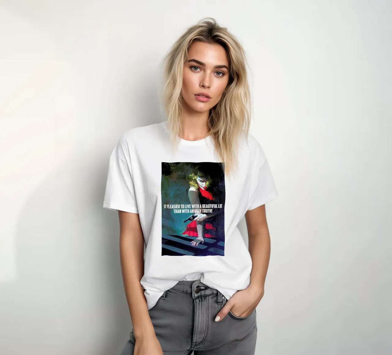It Is Easier To Live With t-shirt da Gallery Print and Art Limited