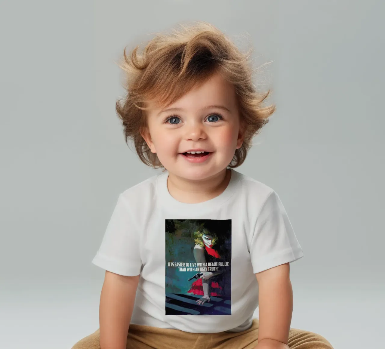 It Is Easier To Live With maglietta neonato da Gallery Print and Art Limited