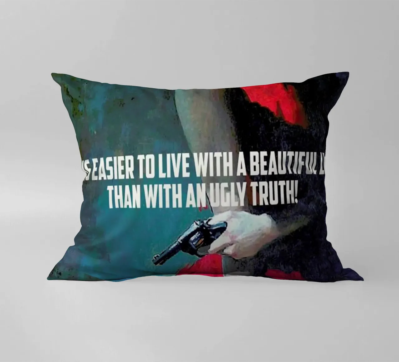 It Is Easier To Live With cuscino da Gallery Print and Art Limited