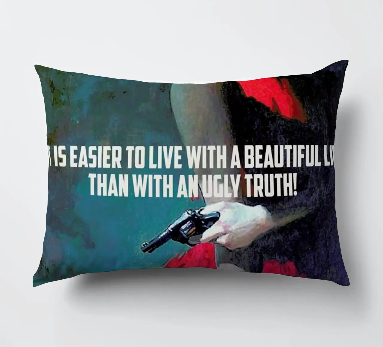 It Is Easier To Live With cuscino da Gallery Print and Art Limited