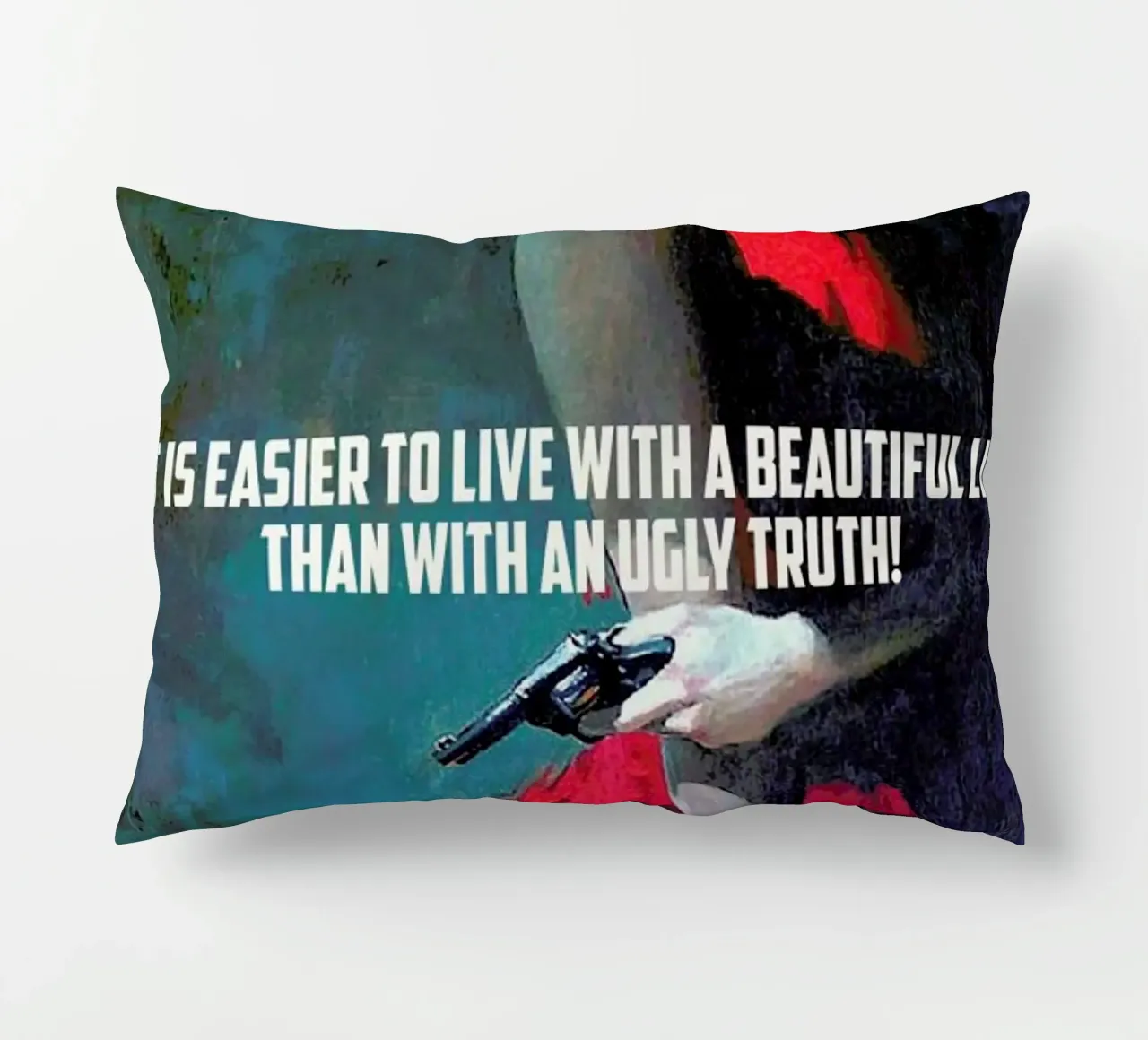 It Is Easier To Live With cuscino da Gallery Print and Art Limited