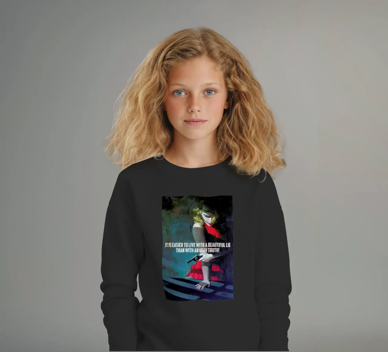 It Is Easier To Live With felpa bambino da Gallery Print and Art Limited