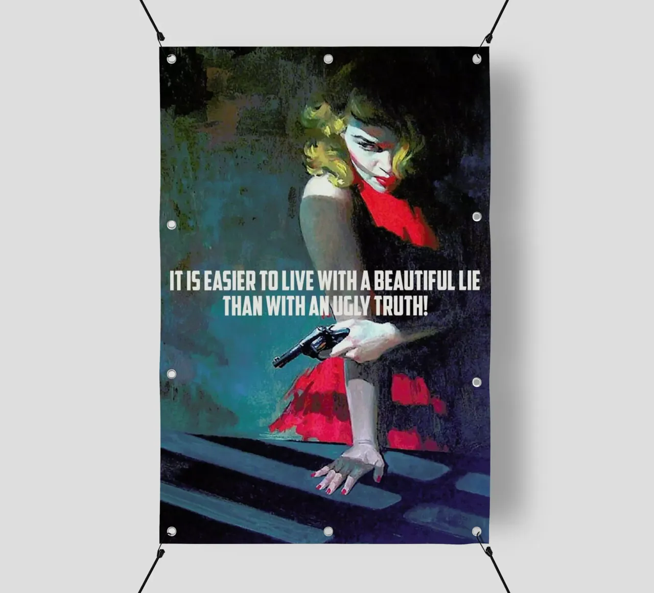 It Is Easier To Live With telo in pvc da Gallery Print and Art Limited