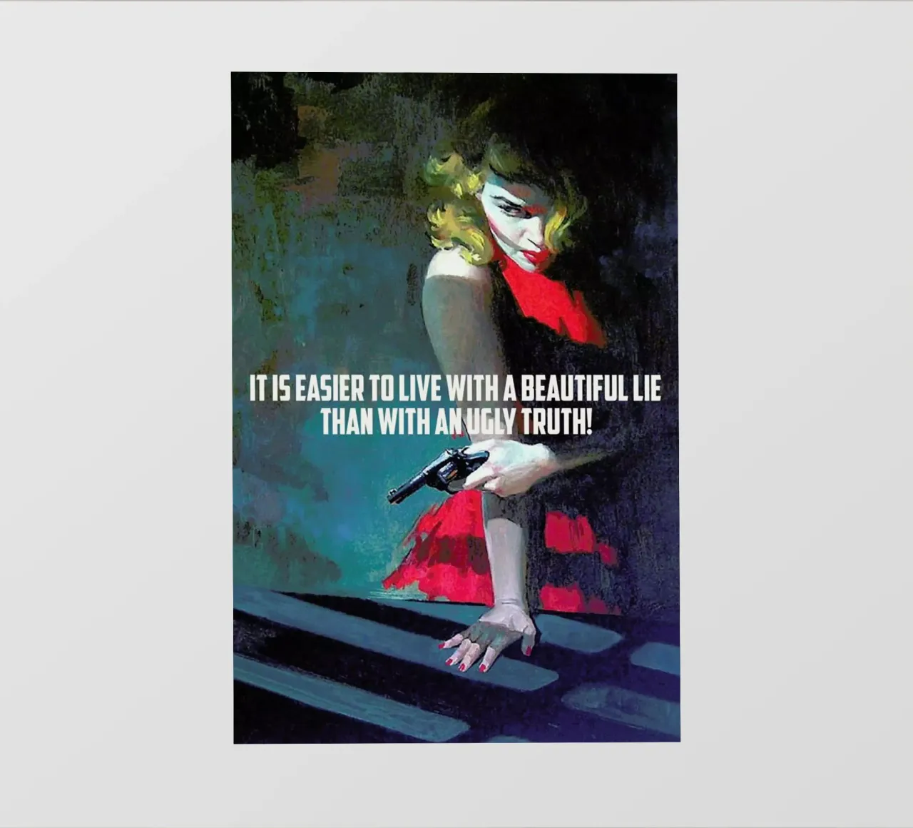 It Is Easier To Live With telo in pvc da Gallery Print and Art Limited