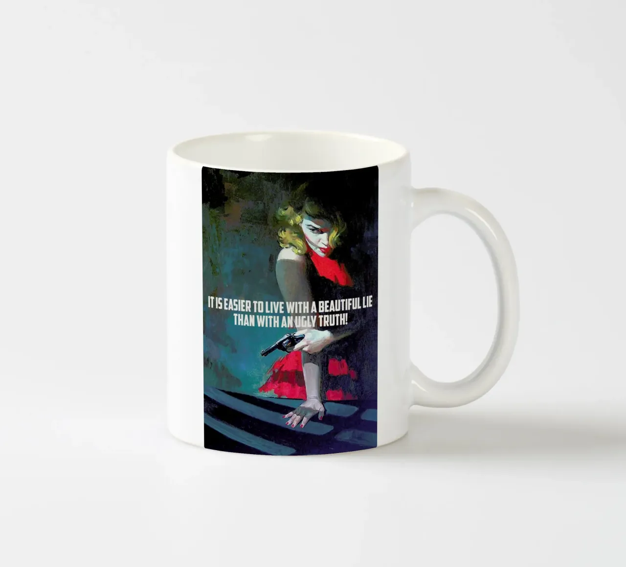 It Is Easier To Live With tazza in ceramica da Gallery Print and Art Limited