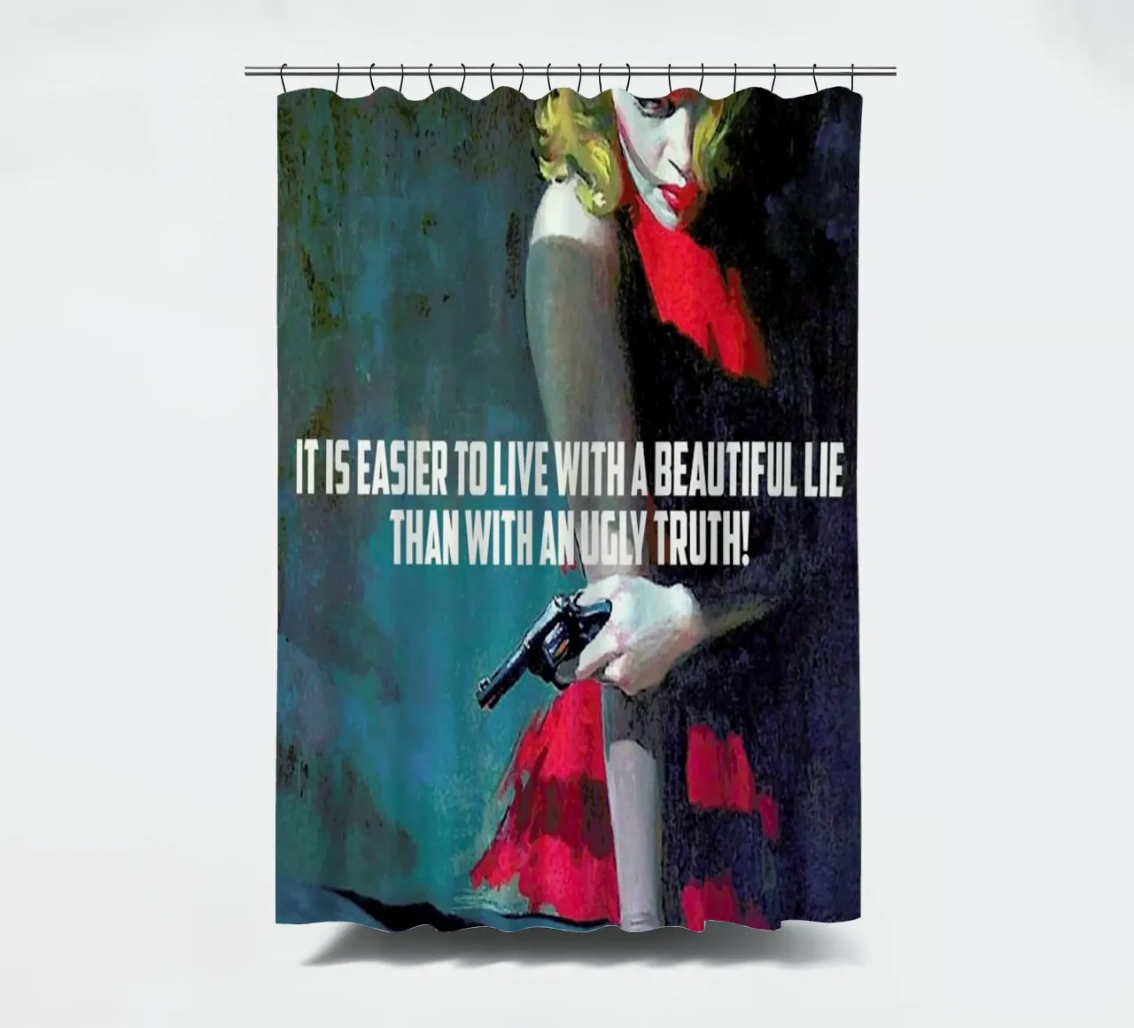 It Is Easier To Live With tenda da doccia da Gallery Print and Art Limited