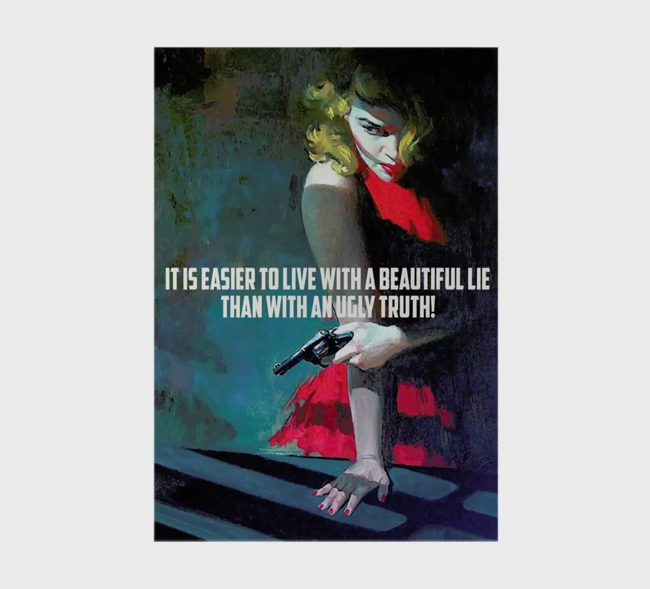 It Is Easier To Live With notebook by Gallery Print and Art Limited