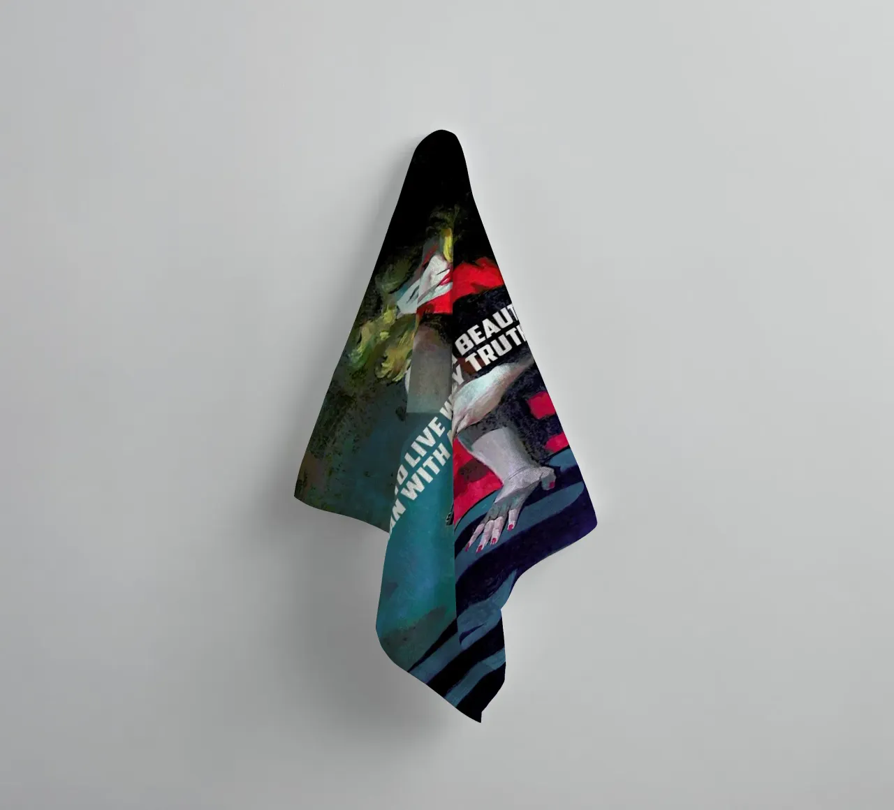 It Is Easier To Live With asciugamano da bagno da Gallery Print and Art Limited