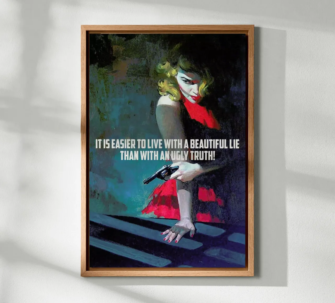 It Is Easier To Live With tela da Gallery Print and Art Limited