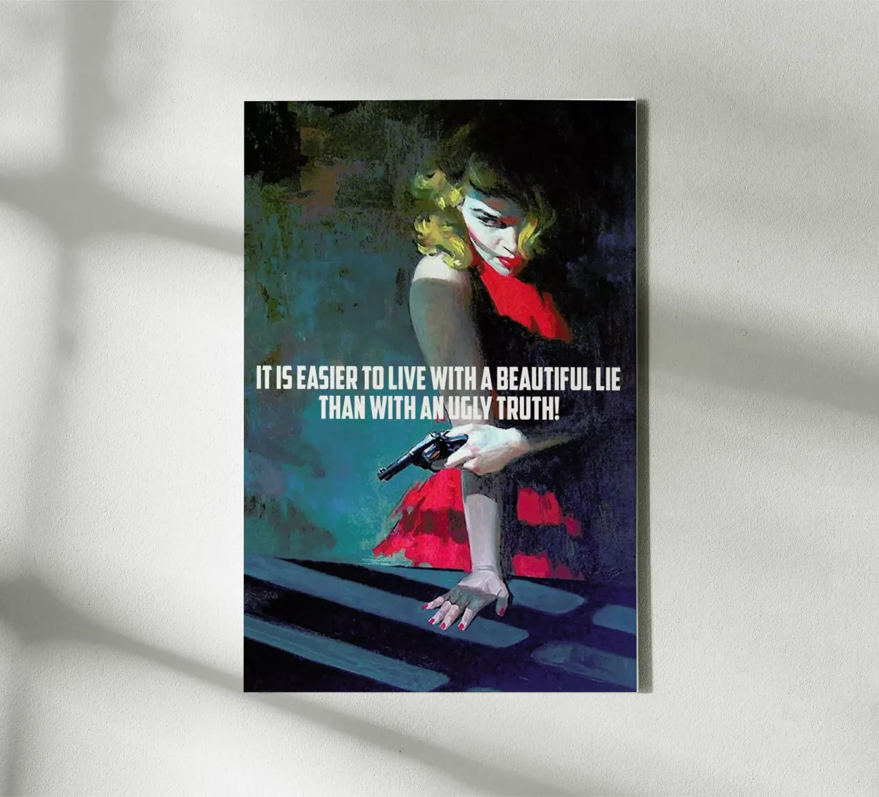 It Is Easier To Live With tela da Gallery Print and Art Limited