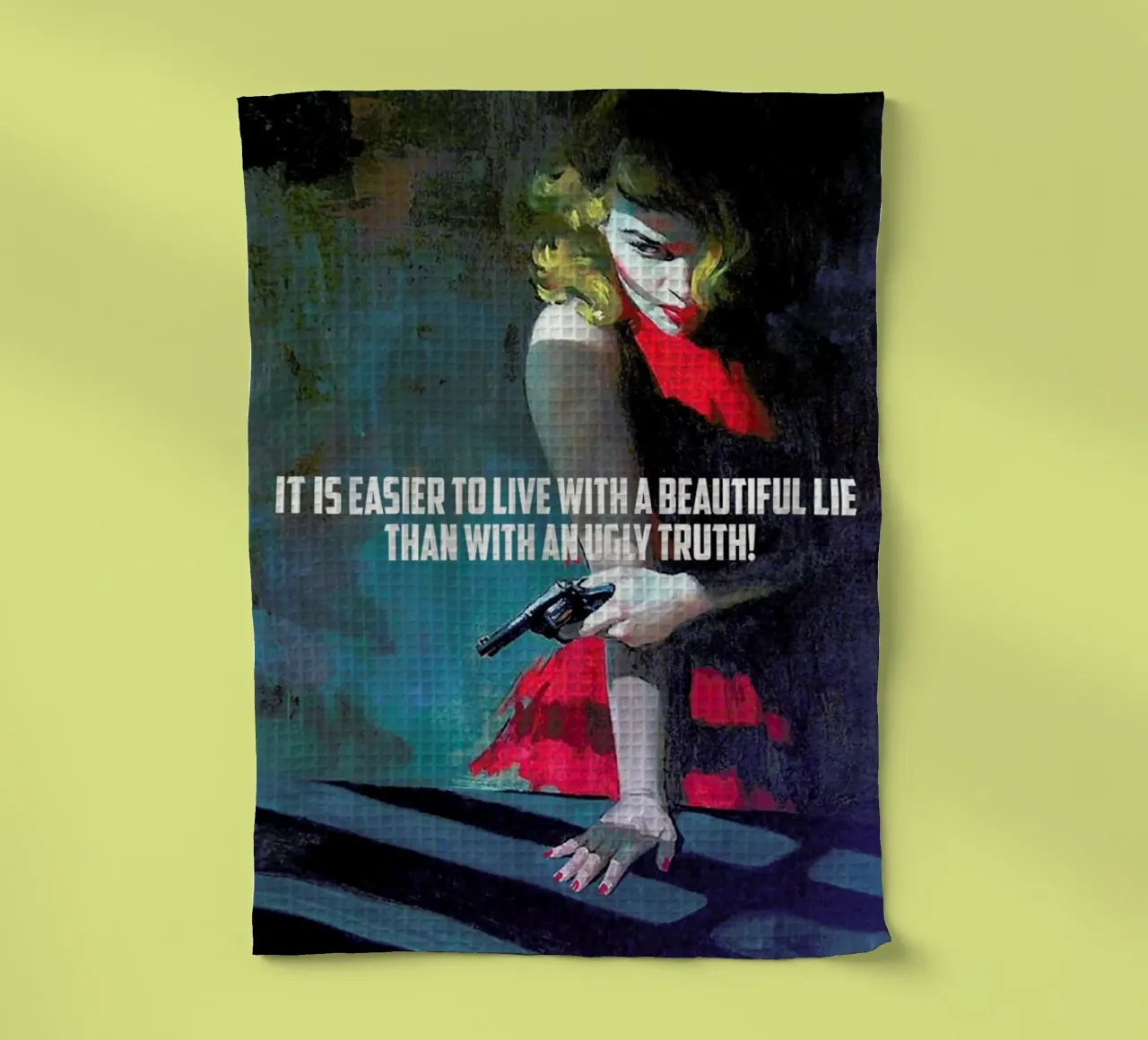 It Is Easier To Live With canovaccio da cucina da Gallery Print and Art Limited