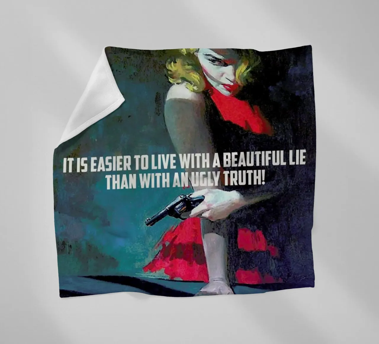 It Is Easier To Live With coperta in pile da Gallery Print and Art Limited