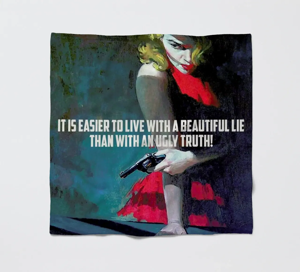 It Is Easier To Live With coperta in pile da Gallery Print and Art Limited