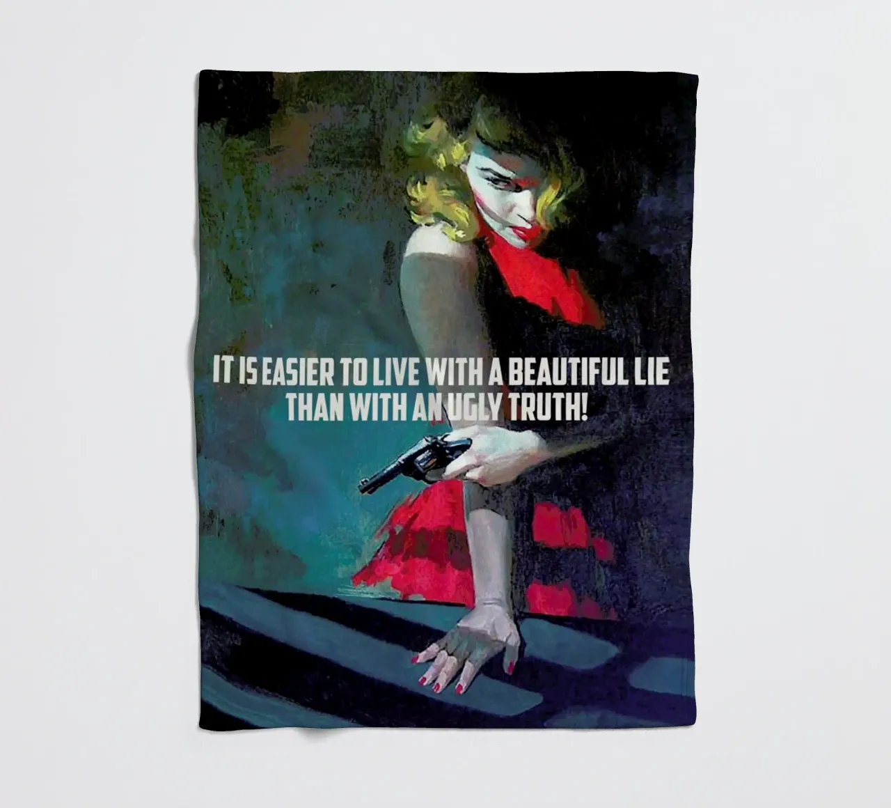 It Is Easier To Live With coperta in pile da Gallery Print and Art Limited