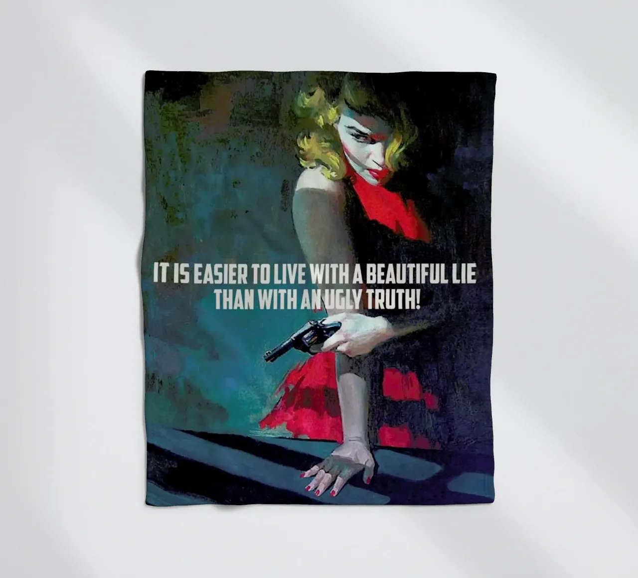 It Is Easier To Live With coperta in pile da Gallery Print and Art Limited