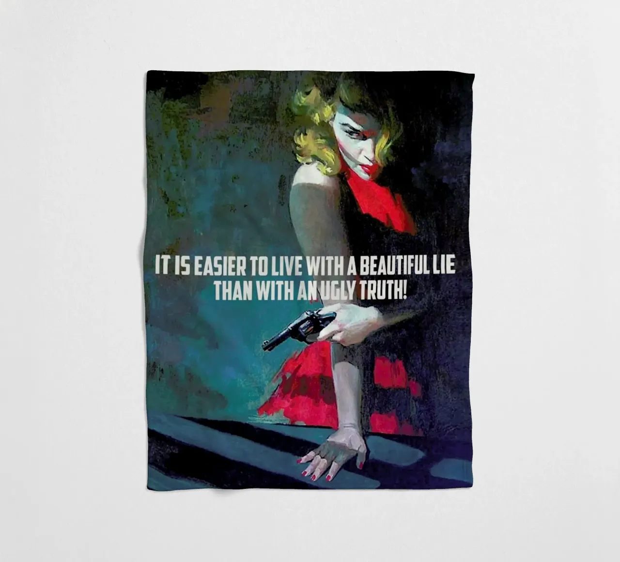 It Is Easier To Live With coperta in pile da Gallery Print and Art Limited